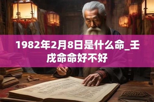 1982年2月8日是什么命_壬戌命命好不好