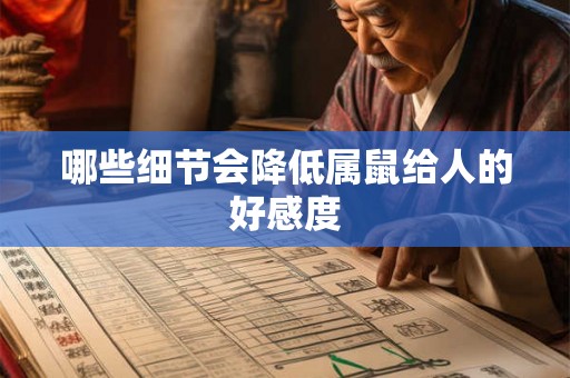 哪些细节会降低属鼠给人的好感度