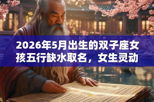 2026年5月出生的双子座女孩五行缺水取名，女生灵动名字推荐
