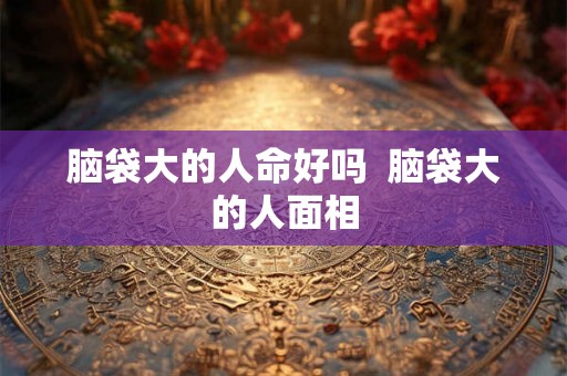 脑袋大的人命好吗  脑袋大的人面相