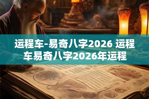 运程车-易奇八字2026 运程车易奇八字2026年运程 运程车-易奇八字2026 运程车易奇八字2026年运程