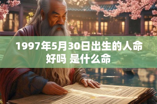1997年5月30日出生的人命好吗 是什么命