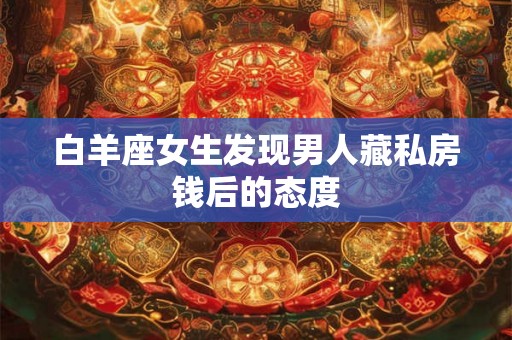 白羊座女生发现男人藏私房钱后的态度