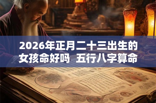 2026年正月二十三出生的女孩命好吗  五行八字算命