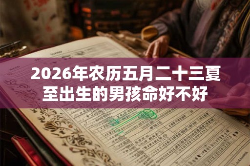 2026年农历五月二十三夏至出生的男孩命好不好 2026年农历五月二十三夏至出生的男孩命好不好