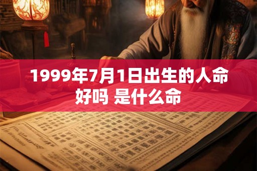 1999年7月1日出生的人命好吗 是什么命