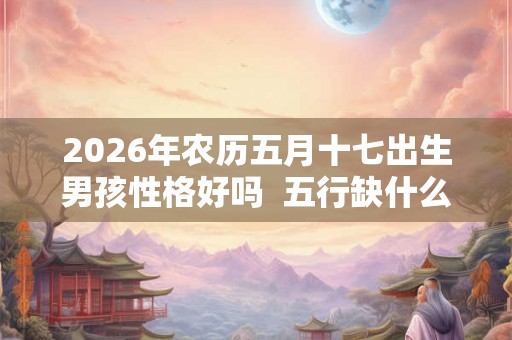2026年农历五月十七出生男孩性格好吗  五行缺什么