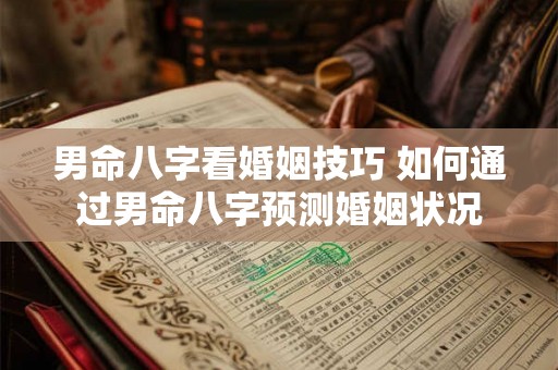 男命八字看婚姻技巧 如何通过男命八字预测婚姻状况