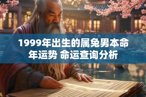 1999年出生的属兔男本命年运势 命运查询分析