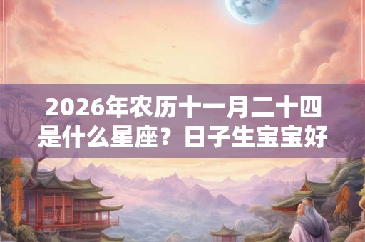 2026年农历十一月二十四是什么星座?日子生宝宝好吗? 2026年农历十一月二十四是什么星座?日子生宝宝好吗?