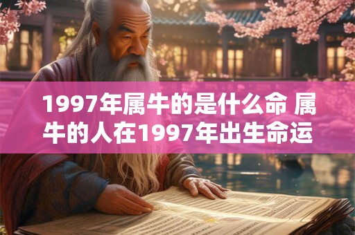 1997年属牛的是什么命 属牛的人在1997年出生命运会是怎样的呢