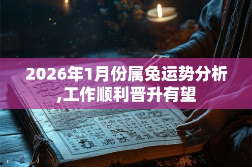 2026年1月份属兔运势分析,工作顺利晋升有望