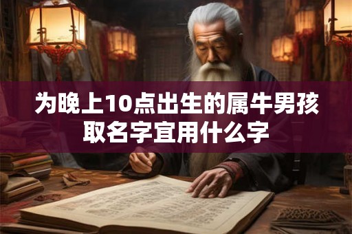 为晚上10点出生的属牛男孩取名字宜用什么字