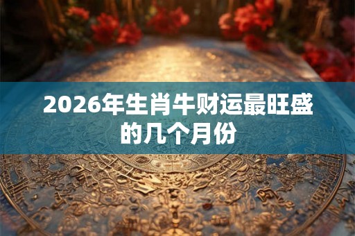 2026年生肖牛财运最旺盛的几个月份