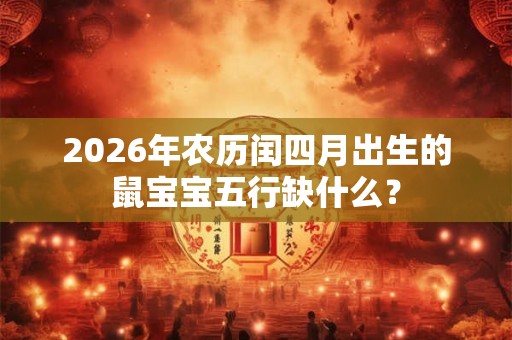 2026年农历闰四月出生的鼠宝宝五行缺什么？