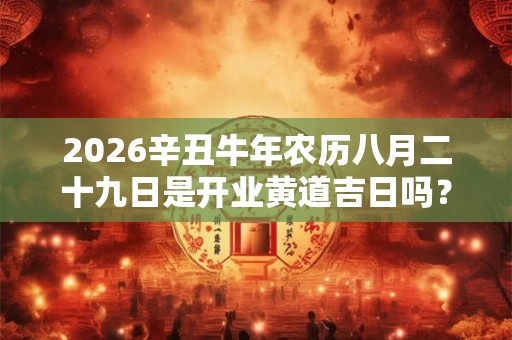 2026辛丑牛年农历八月二十九日是开业黄道吉日吗？