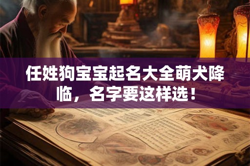 任姓狗宝宝起名大全萌犬降临,名字要这样选! 任姓狗宝宝起名大全萌犬降临,名字要这样选!