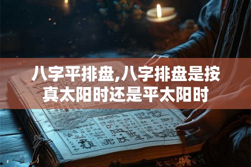 八字平排盘,八字排盘是按真太阳时还是平太阳时