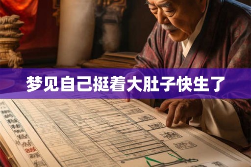 梦见自己挺着大肚子快生了 梦见自己挺着大肚子快生了
