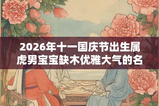 2026年十一国庆节出生属虎男宝宝缺木优雅大气的名字