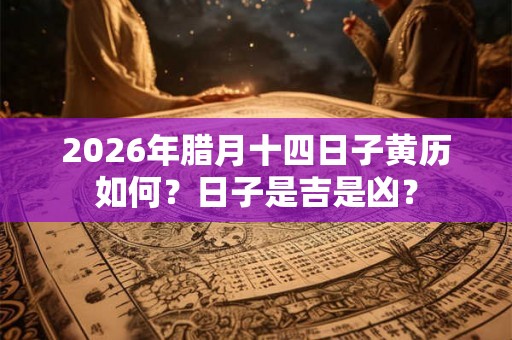 2026年腊月十四日子黄历如何？日子是吉是凶？