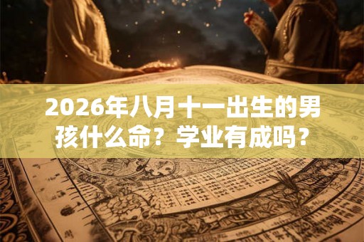 2026年八月十一出生的男孩什么命？学业有成吗？