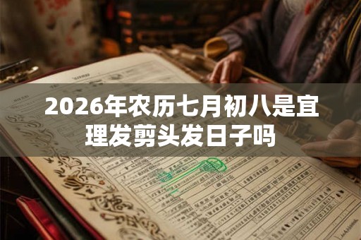 2026年农历七月初八是宜理发剪头发日子吗