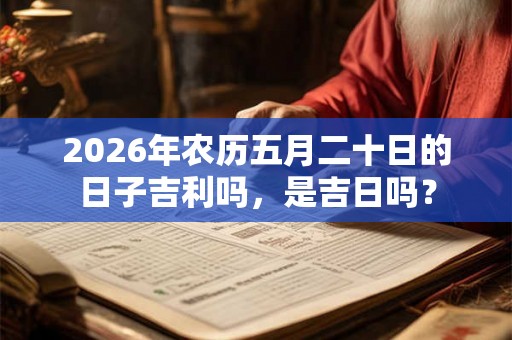 2026年农历五月二十日的日子吉利吗,是吉日吗? 2026年农历五月二十日的日子吉利吗,是吉日吗?