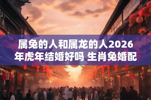 属兔的人和属龙的人2026年虎年结婚好吗 生肖兔婚配谁合适