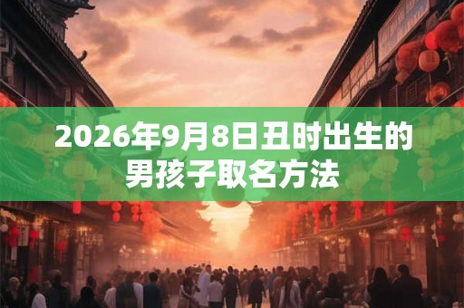 2026年9月8日丑时出生的男孩子取名方法