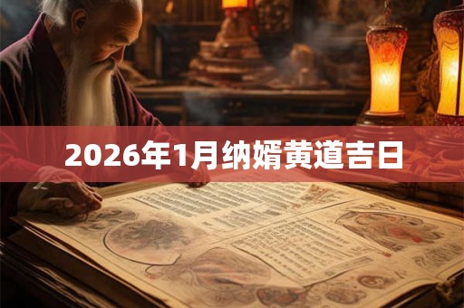 2026年1月纳婿黄道吉日