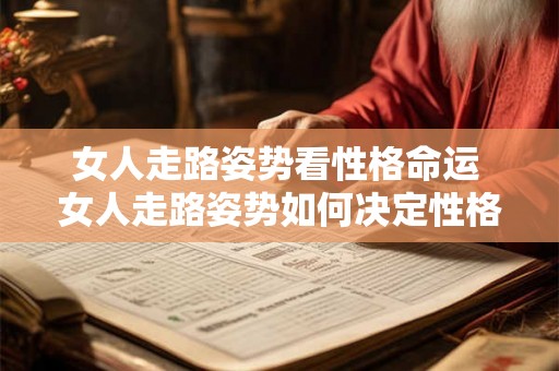 女人走路姿势看性格命运 女人走路姿势如何决定性格命运