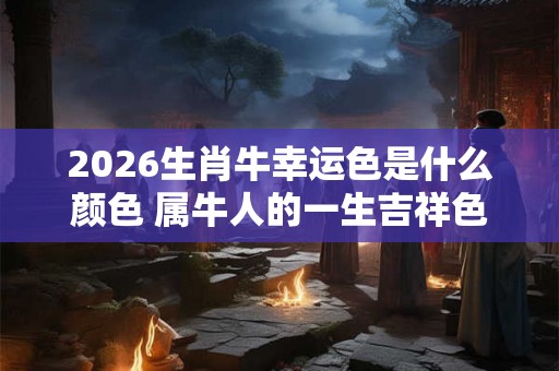2026生肖牛幸运色是什么颜色 属牛人的一生吉祥色是哪个