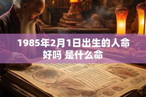 1985年2月1日出生的人命好吗 是什么命