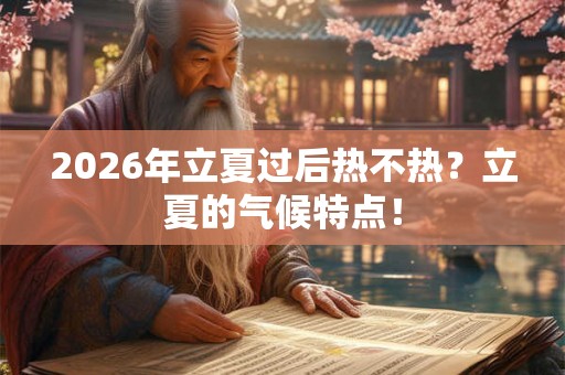 2026年立夏过后热不热？立夏的气候特点！