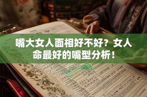 嘴大女人面相好不好？女人命最好的嘴型分析！