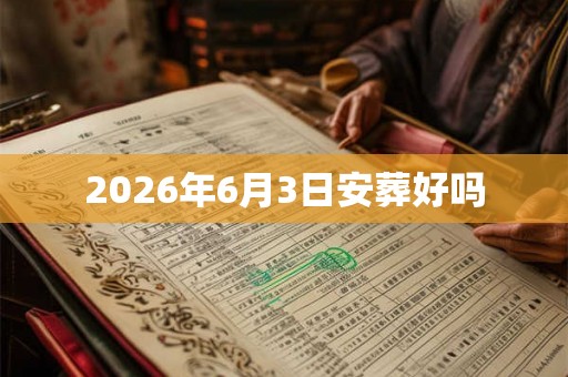 2026年6月3日安葬好吗 2026年6月3日安葬好吗