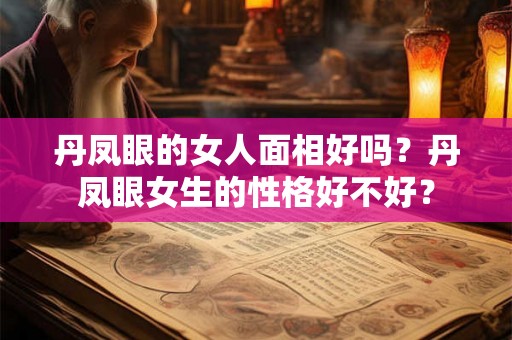 丹凤眼的女人面相好吗？丹凤眼女生的性格好不好？