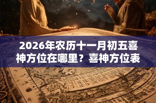 2026年农历十一月初五喜神方位在哪里？喜神方位表