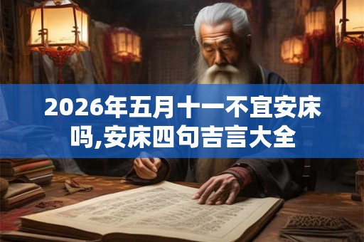 2026年五月十一不宜安床吗,安床四句吉言大全