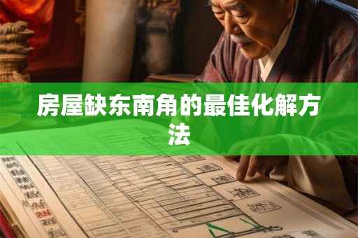 房屋缺东南角的最佳化解方法