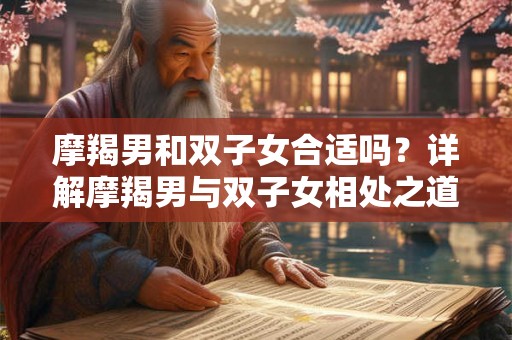 摩羯男和双子女合适吗？详解摩羯男与双子女相处之道