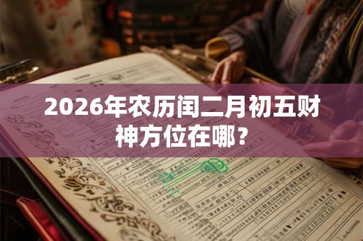 2026年农历闰二月初五财神方位在哪？
