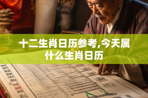 十二生肖日历参考,今天属什么生肖日历
