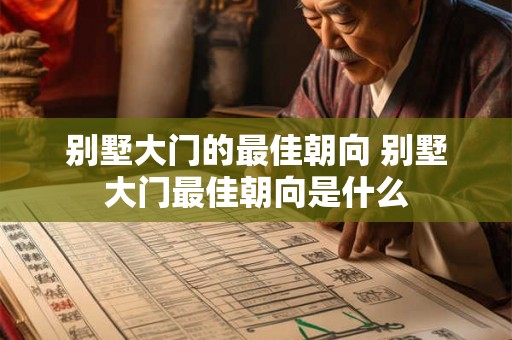 别墅大门的最佳朝向 别墅大门最佳朝向是什么