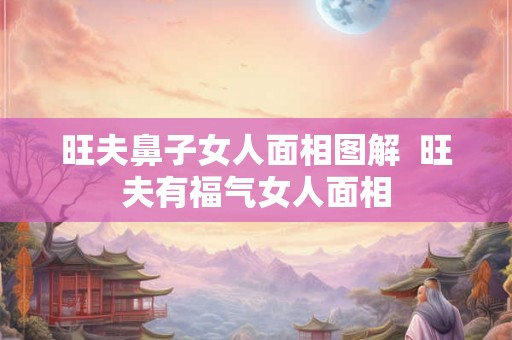 旺夫鼻子女人面相图解  旺夫有福气女人面相