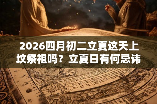 2026四月初二立夏这天上坟祭祖吗？立夏日有何忌讳？