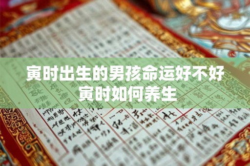 寅时出生的男孩命运好不好 寅时如何养生