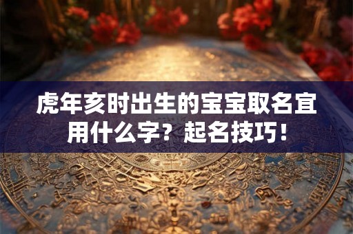 虎年亥时出生的宝宝取名宜用什么字？起名技巧！