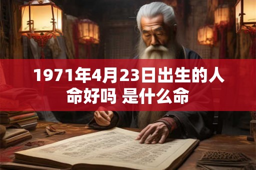 1971年4月23日出生的人命好吗 是什么命 1971年4月23日出生的人命好吗 是什么命